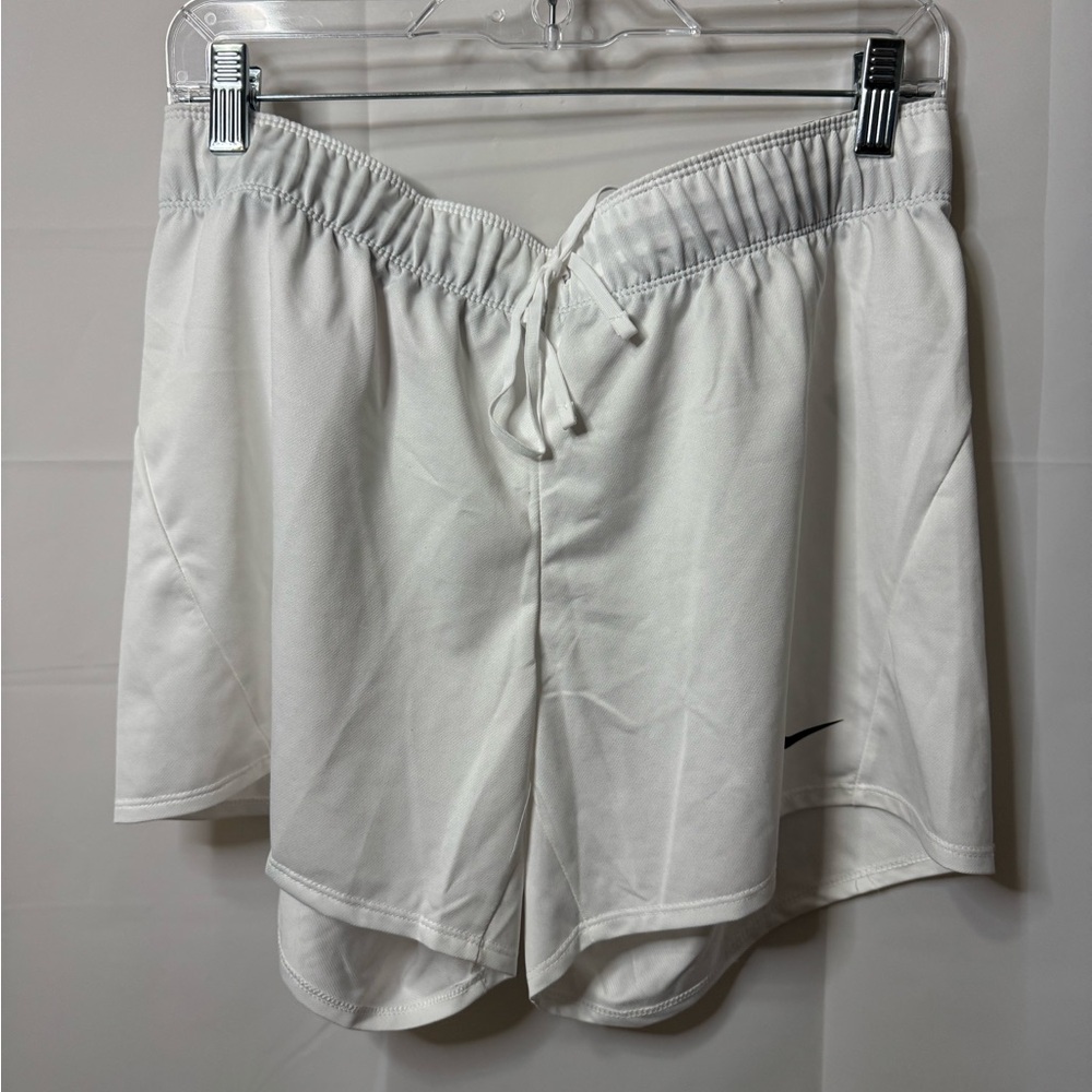 Nike White Tie Front Shorts